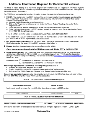 Alaska Commercial Vehicle Registration Renewal Form