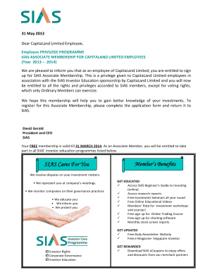 SIAS Associate Membership Application