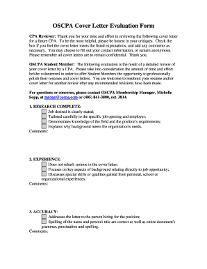 Cover letter uscis - OSCPA Cover Letter Evaluation Form - OSCPA.com