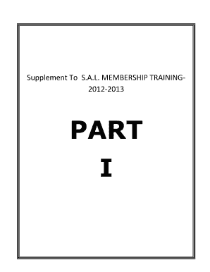 SAL Membership Recruitment Award Form