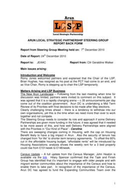 Equipment rental quote template - Item 6 appendix a report back form - West Sussex County Council