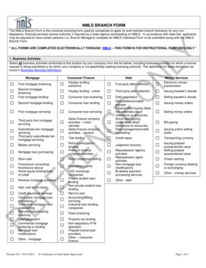 NMLS Branch Form