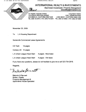 California Notice of Change in Terms of Tenancy