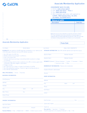 Associate Membership Application