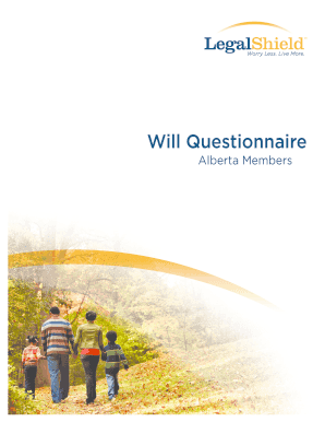 Alberta Will Questionnaire