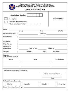 warehouse application form