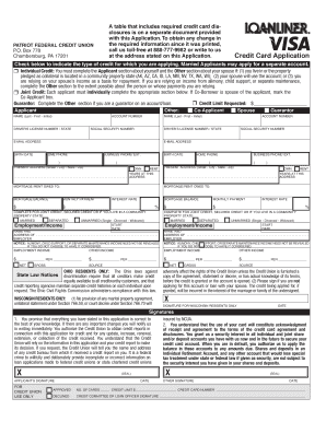 Credit Card Application