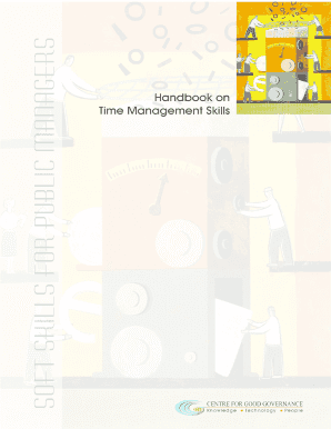 Handbook on Time Management Skills - Centre for Good Governance - cgg gov