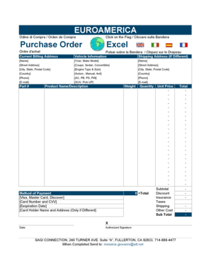 Purchase Order Template
