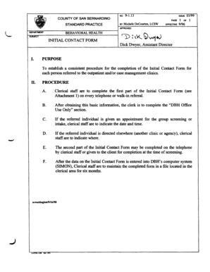 Initial Contact Form