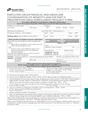 Health Net COB Prescription Drug Enrollment Form
