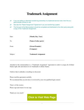 Trademark Assignment Agreement