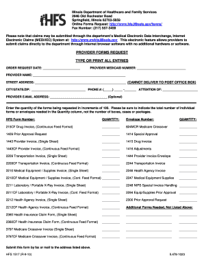 Illinois Provider Forms Request