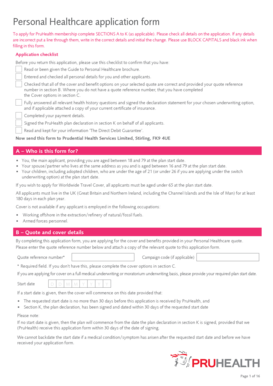 PruHealth Membership Application Form
