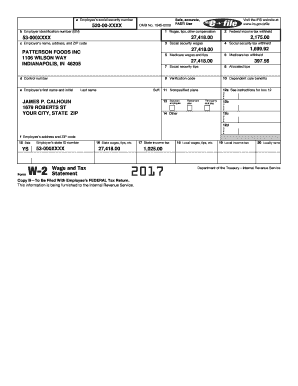 Form W-2 Wage and Tax Statement
