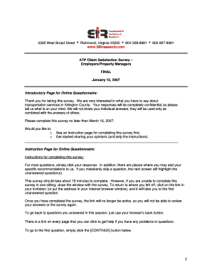 Arlington County Transportation Survey