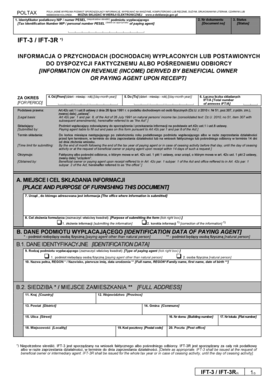 Polish Income Tax Information Form IFT-3/IFT-3R