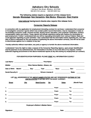 Consumer Reports Release Form