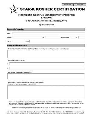 Equipment Loan Record - Star-K Kosher Certification - star-k