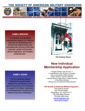 SAME New Individual Membership Application