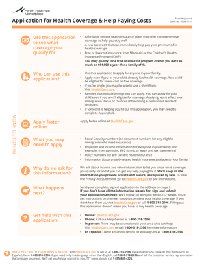 Health Coverage Application Form