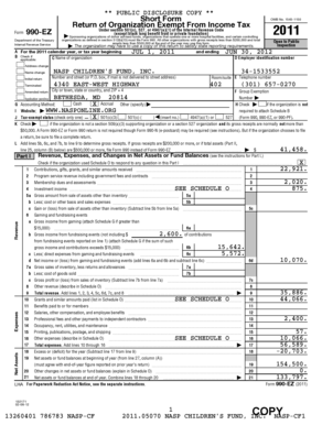 IRS Form 990-EZ 2011