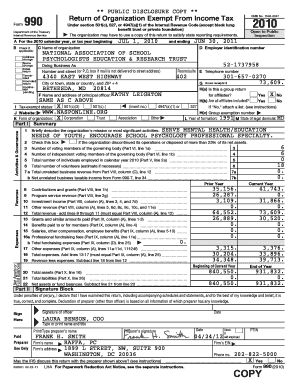 IRS Form 990 2010