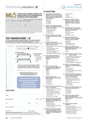 Genital Herpes CE Test