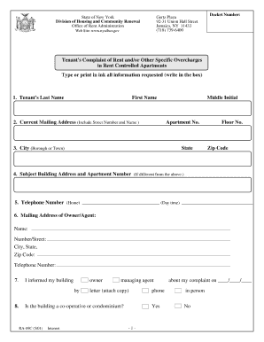 RA-89C - Division of Housing and Community Renewal - nyshcr