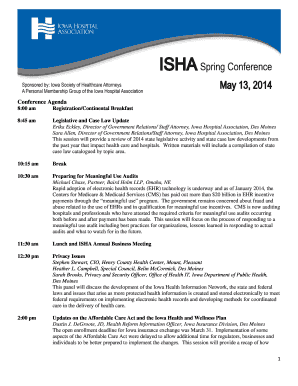 Conference Agenda - Iowa Hospital Association - ihaonline