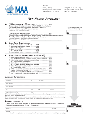 New Member Application