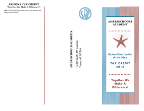 Arizona Tax Credit Donation Form