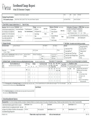 Aetna Enrollment/Change Request Form