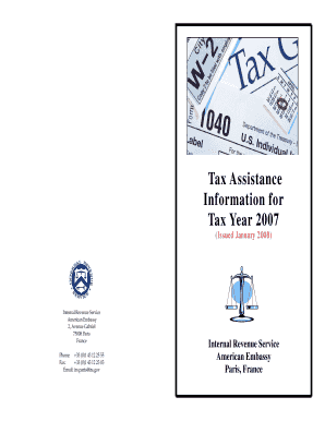 IRS Tax Assistance for 2007