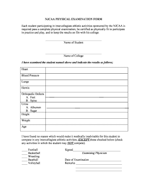 Blood pressure log sheet - njcaa physical form