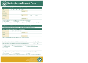 UK Subject Access Request Form