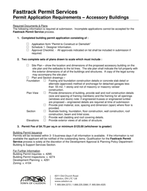 Permit to Construct or Demolish