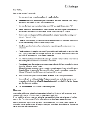 Journal Article Correction Form