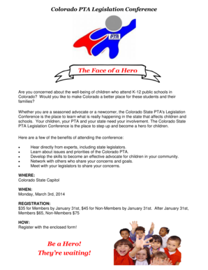 Colorado PTA Legislation Conference Registration