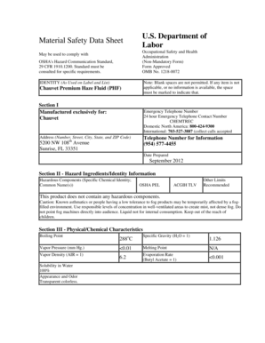 Material Safety Data Sheet