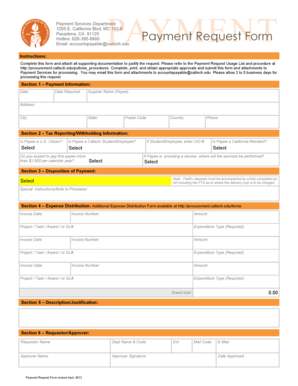 Payment Request Form