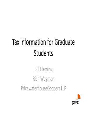 Tax Information for Graduate Students