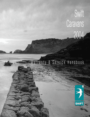 Swift Caravan Warranty and Service Handbook