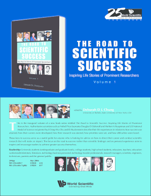 The Road to Scientific Success Order Form