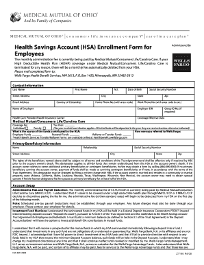 Health Savings Account Enrollment Form