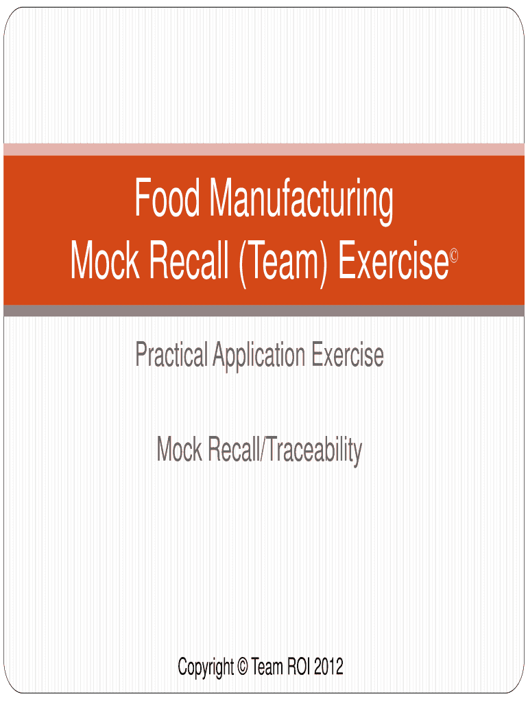 mock recall template Preview on Page 1.