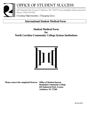 International Student Medical Form