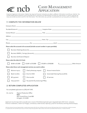 Cash Management Application