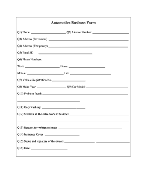free business forms template