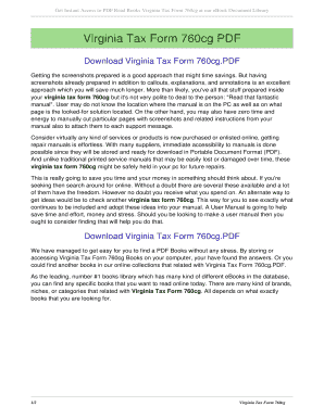 Fillable Online arecolp Virginia Tax Form 760cg. virginia tax form ...